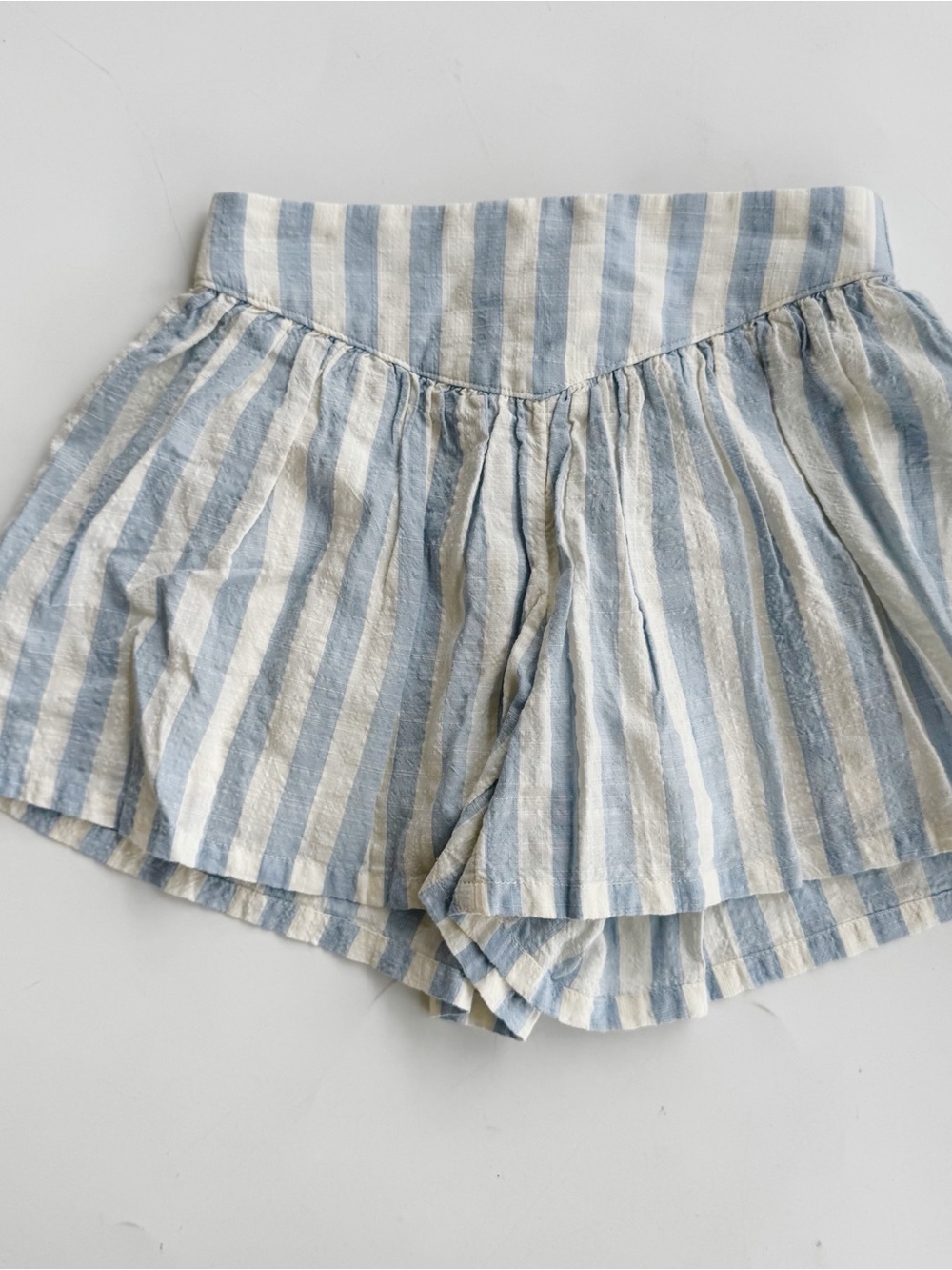 Old Navy Light Blue and White Striped Shorts